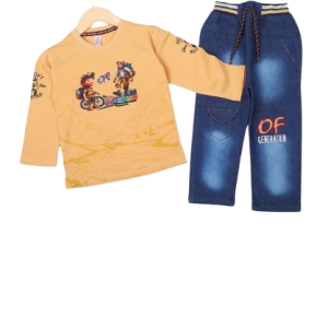 Lycra Jersey With Denim