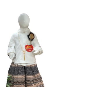 Cotton Embroidery Top & Skirt