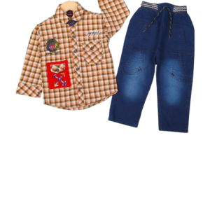 Check Cotton with Denim