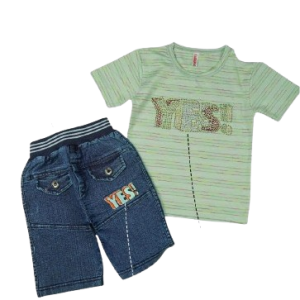 Cotton Dyed Lycra with Denim Nekar